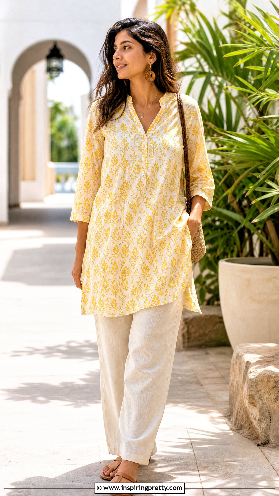 Kurta Top With Linen Pants - how to style kurta tops (20 ways)