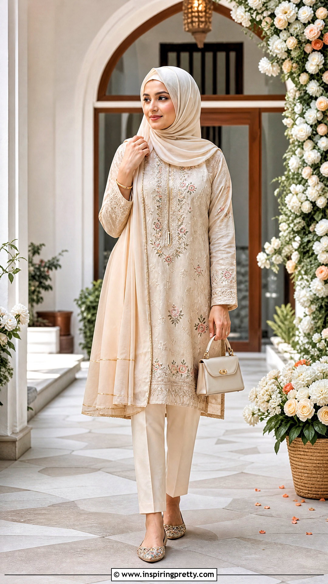 Kurti Long Top With Cigarette Pants - 50 long tops designs for muslims