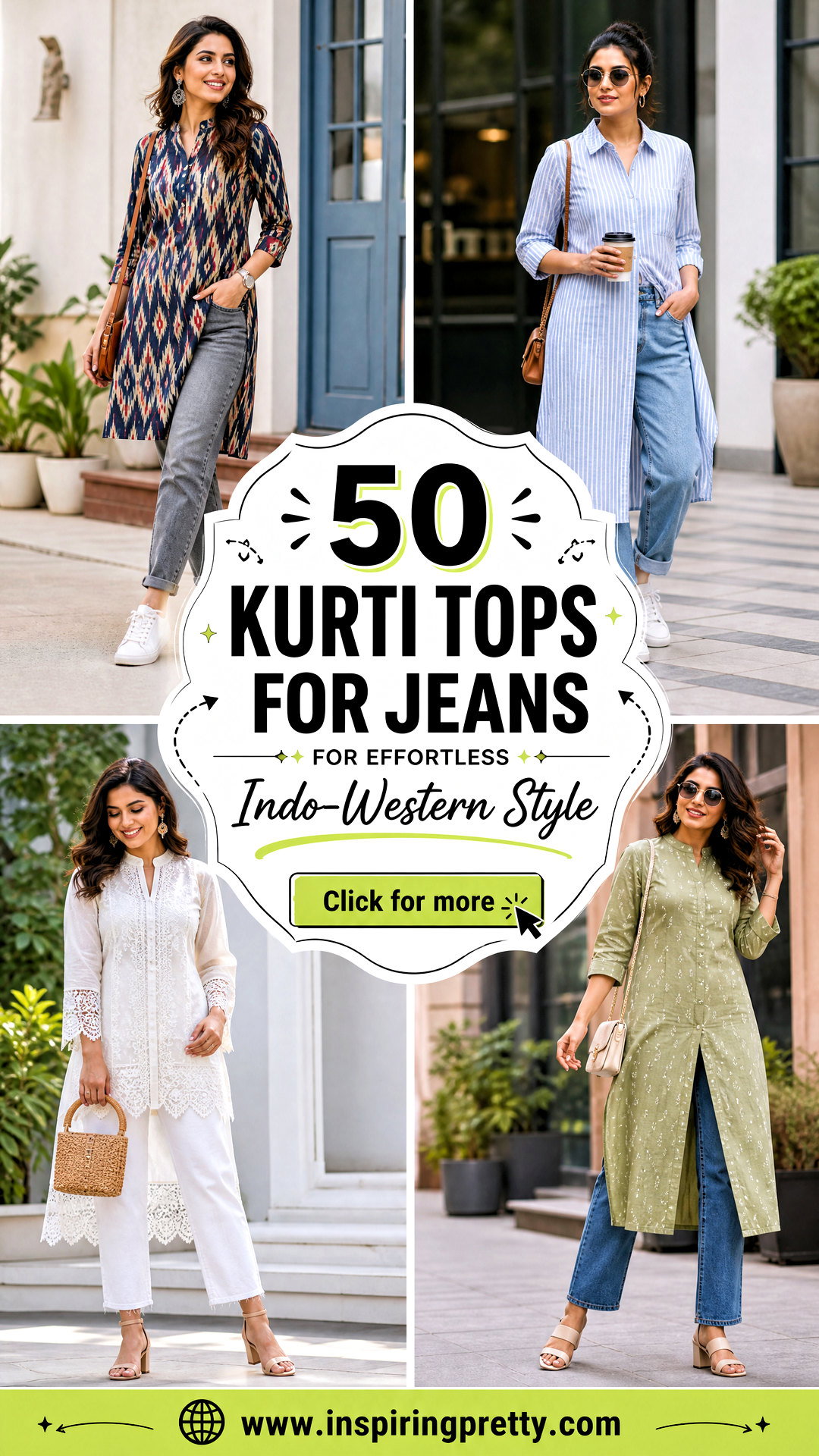 50 Kurti Tops for Jeans for Effortless Indo-Western Style - 50 Kurti Tops for Jeans for Effortless Indo-Western Style
