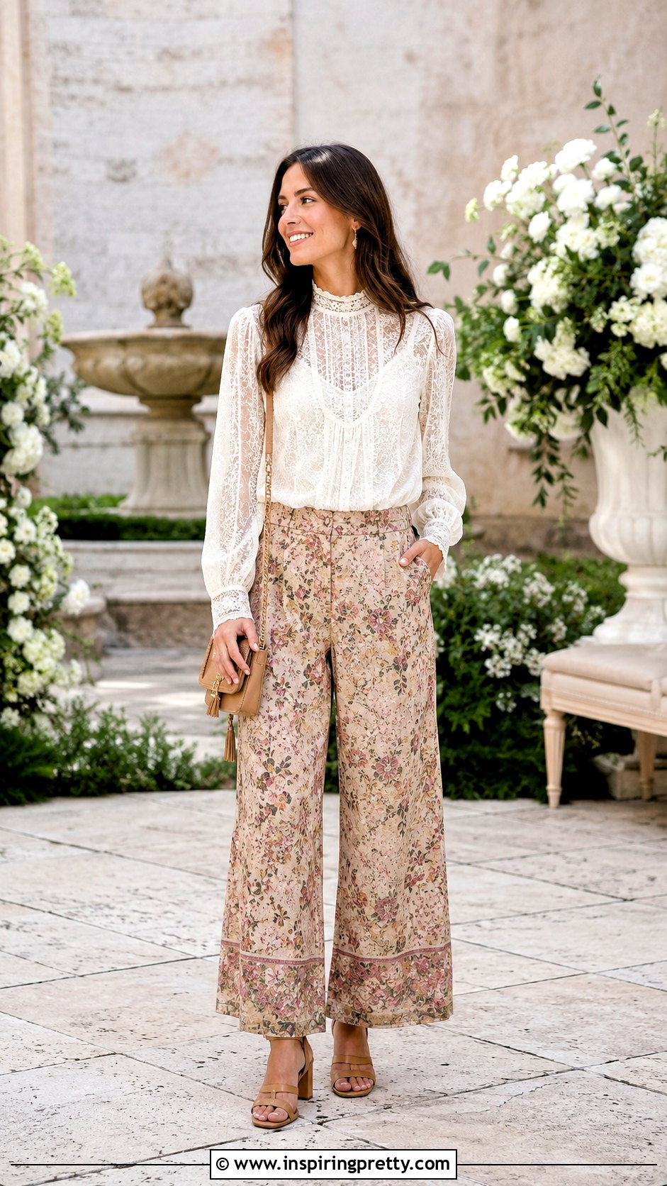 Lace Blouse With Boho Pants - 25 tops to wear with boho pants
