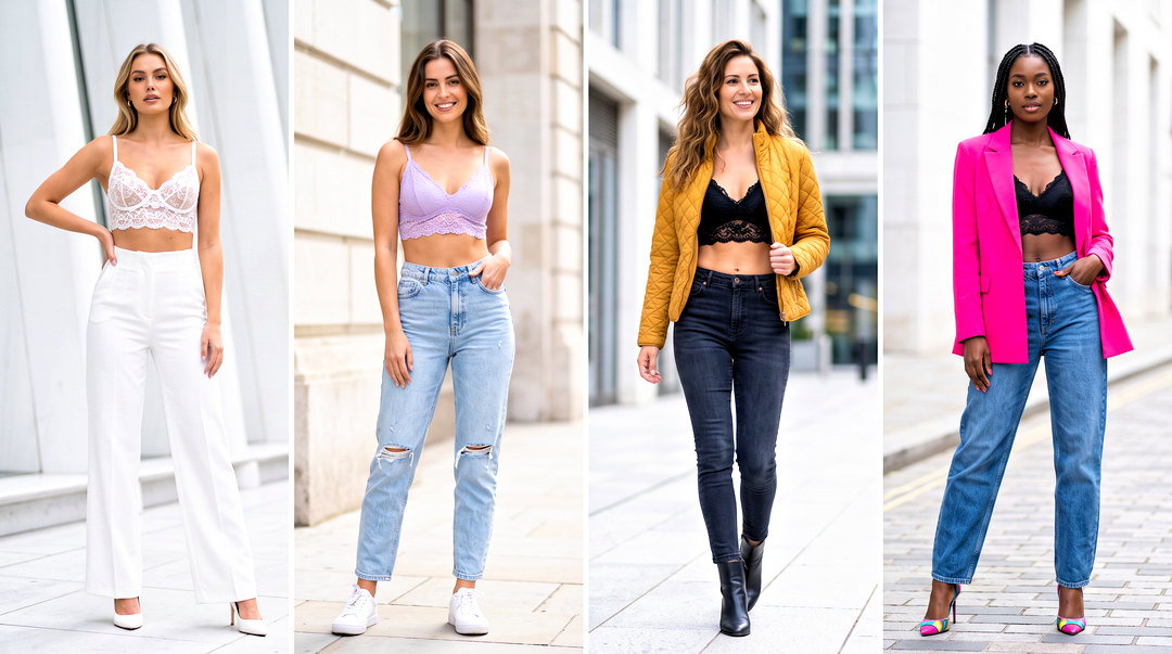 50 Lace Bra Top Outfit Ideas for Confident Summer Style