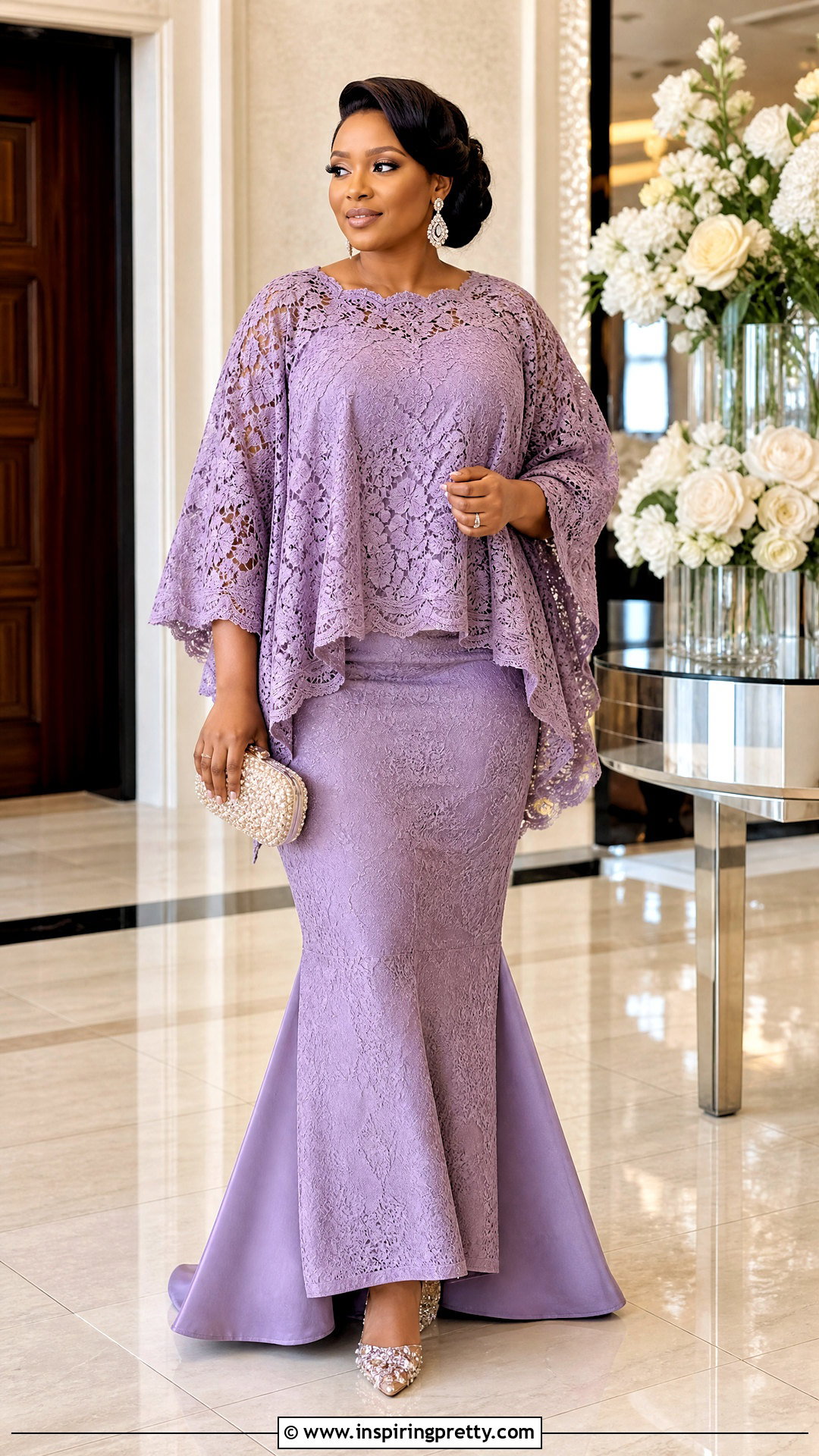 Lace Bubu Top And Mermaid Skirt Outfit - 50 bubu top and skirt outfits