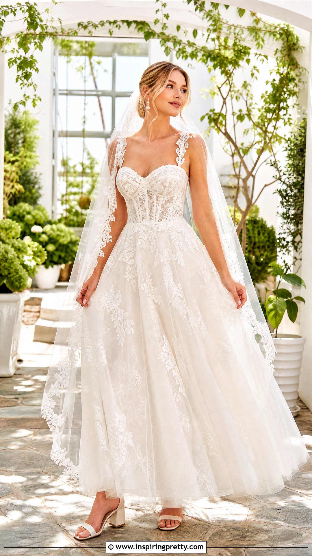 Lace Corset Top A Line Dress - 50 corset top wedding dress outfit ideas
