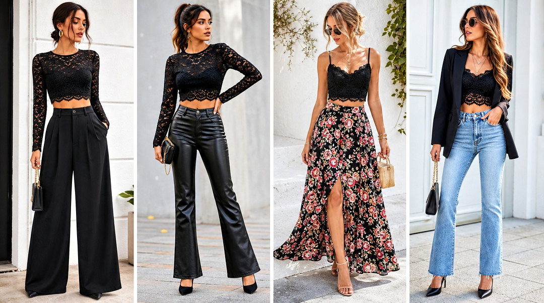 20 Lace Crop Top Fashion Ideas for Effortless Summer Style