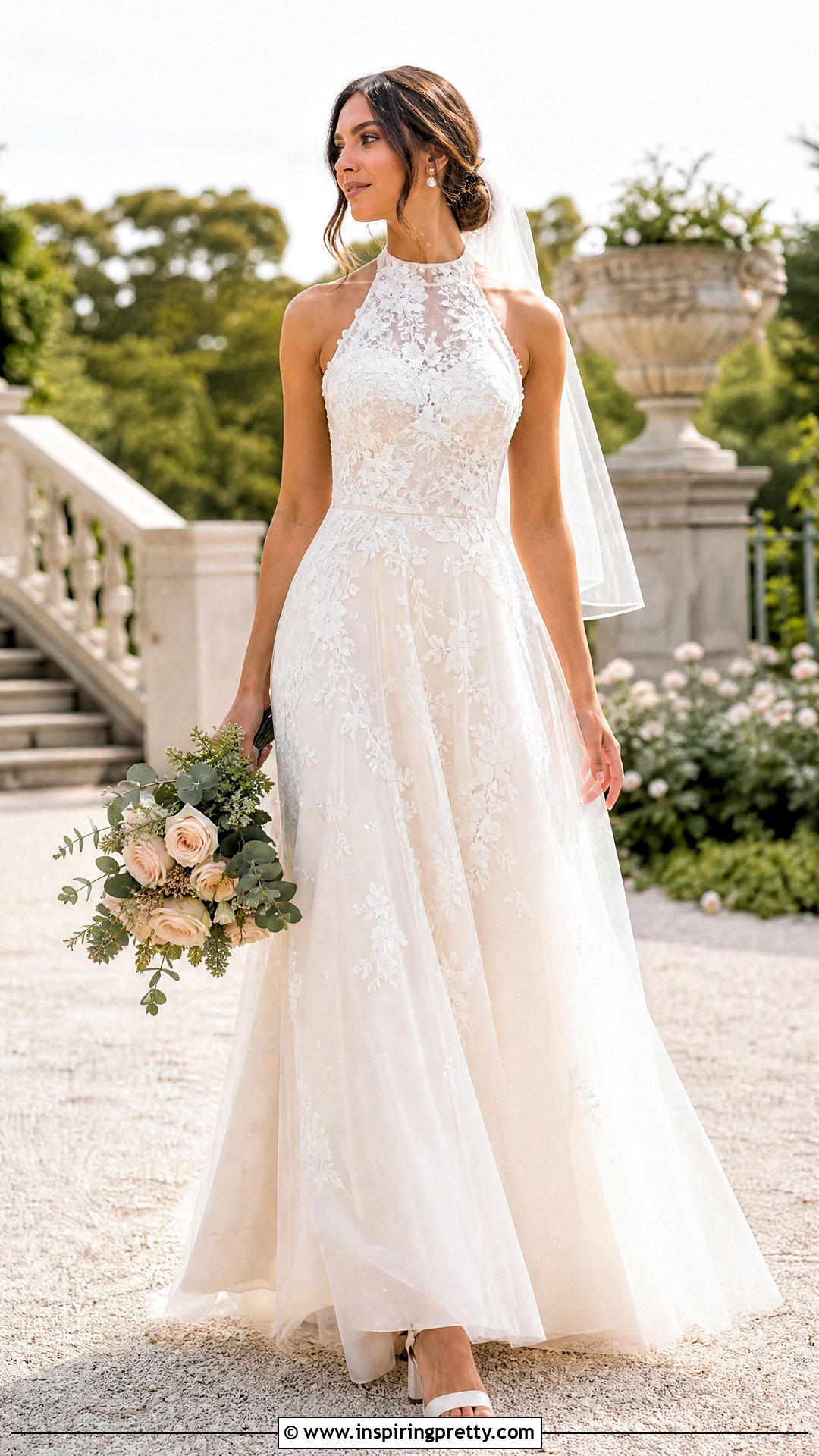 Lace Halter A Line Wedding Dress - 25 Lace Halter Top Wedding Dress outfit ideas