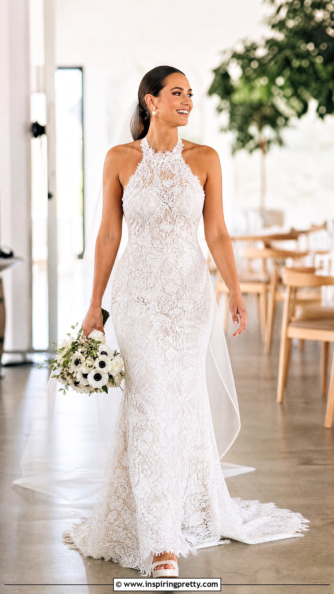 Lace Halter Fit And Flare Wedding Dress - 25 Lace Halter Top Wedding Dress outfit ideas