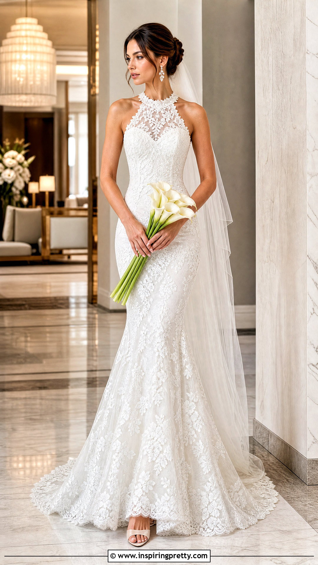 Lace Halter Mermaid Wedding Dress - 25 Lace Halter Top Wedding Dress outfit ideas