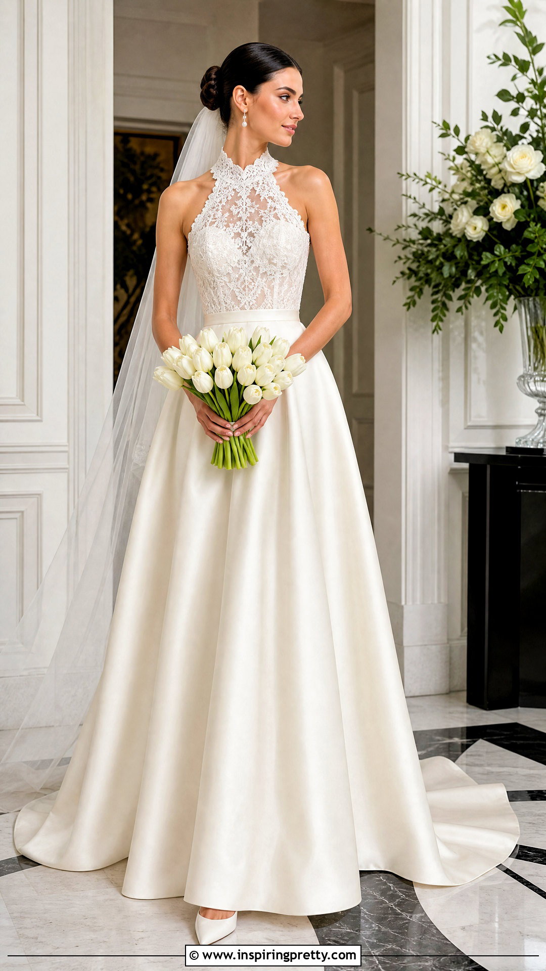 Lace Halter Wedding Dress With Satin Skirt - 25 Lace Halter Top Wedding Dress outfit ideas