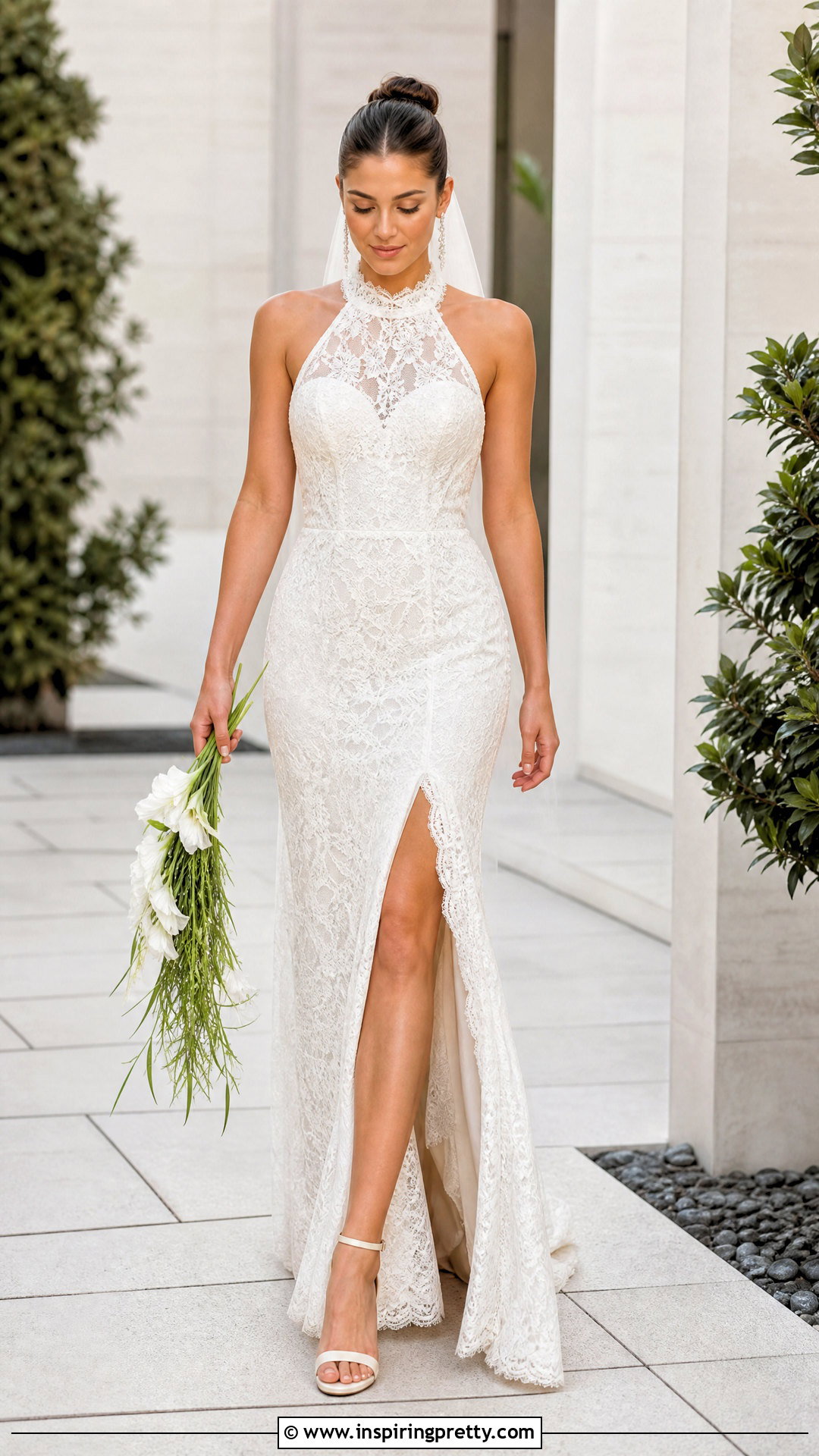Lace Halter Wedding Dress With Slit - 25 Lace Halter Top Wedding Dress outfit ideas