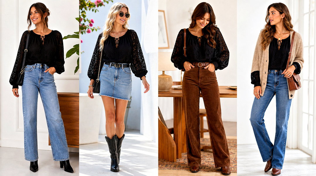 25 Lace Peasant Top Outfit Ideas for Dreamy Boho-Chic Style