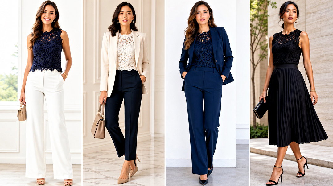 25 Lace Shell Top Outfit Ideas for Elegant Layered Looks