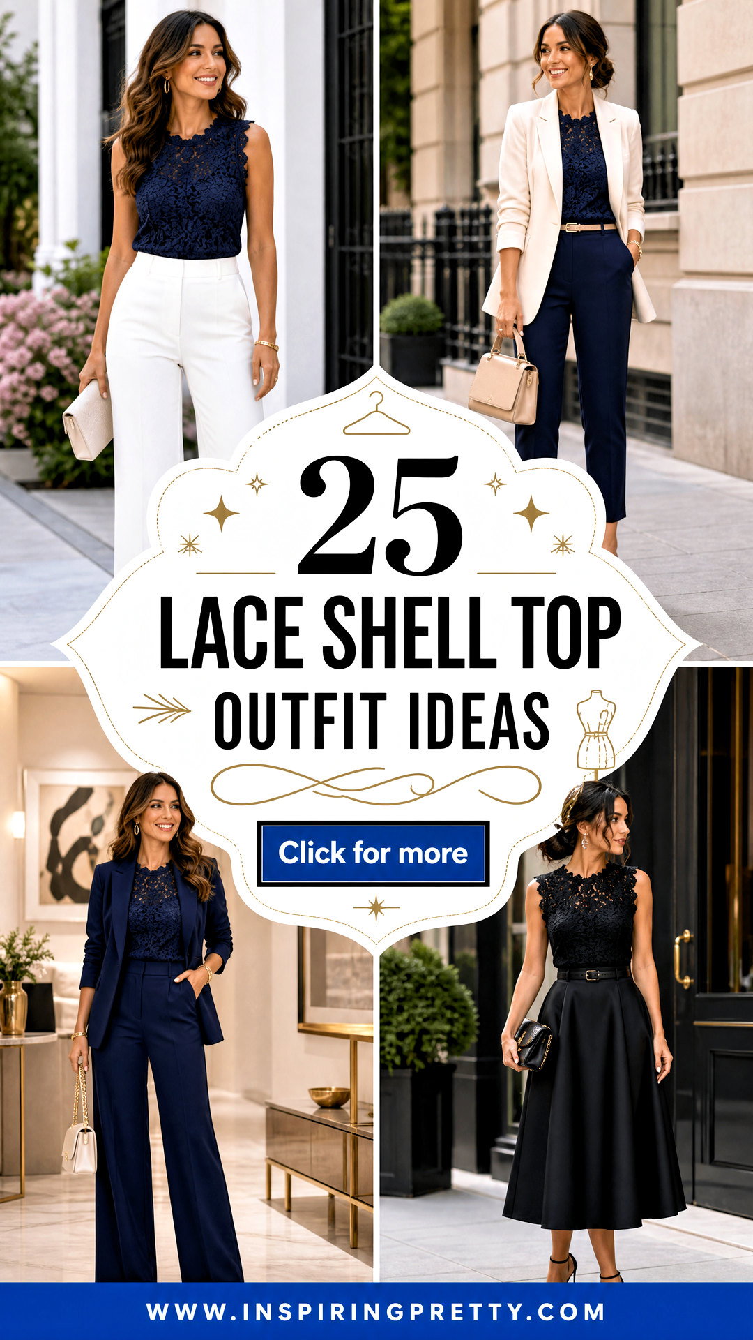 25 Lace Shell Top Outfit Ideas for Elegant Layered Looks - 25 Lace Shell Top Outfit Ideas for Elegant Layered Looks