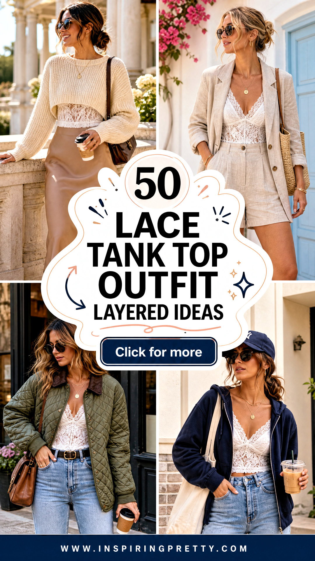 50 Lace Tank Top Outfit Layered Ideas for Chic Seasonal Style - 50 Lace Tank Top Outfit Layered Ideas for Chic Seasonal Style