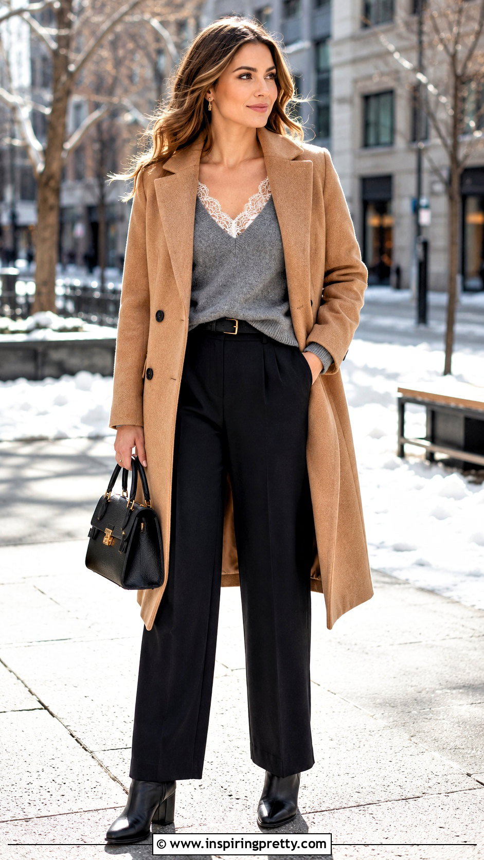 Lace Tank Top Winter Layered Outfit - 50 lace tank top outfit ideas