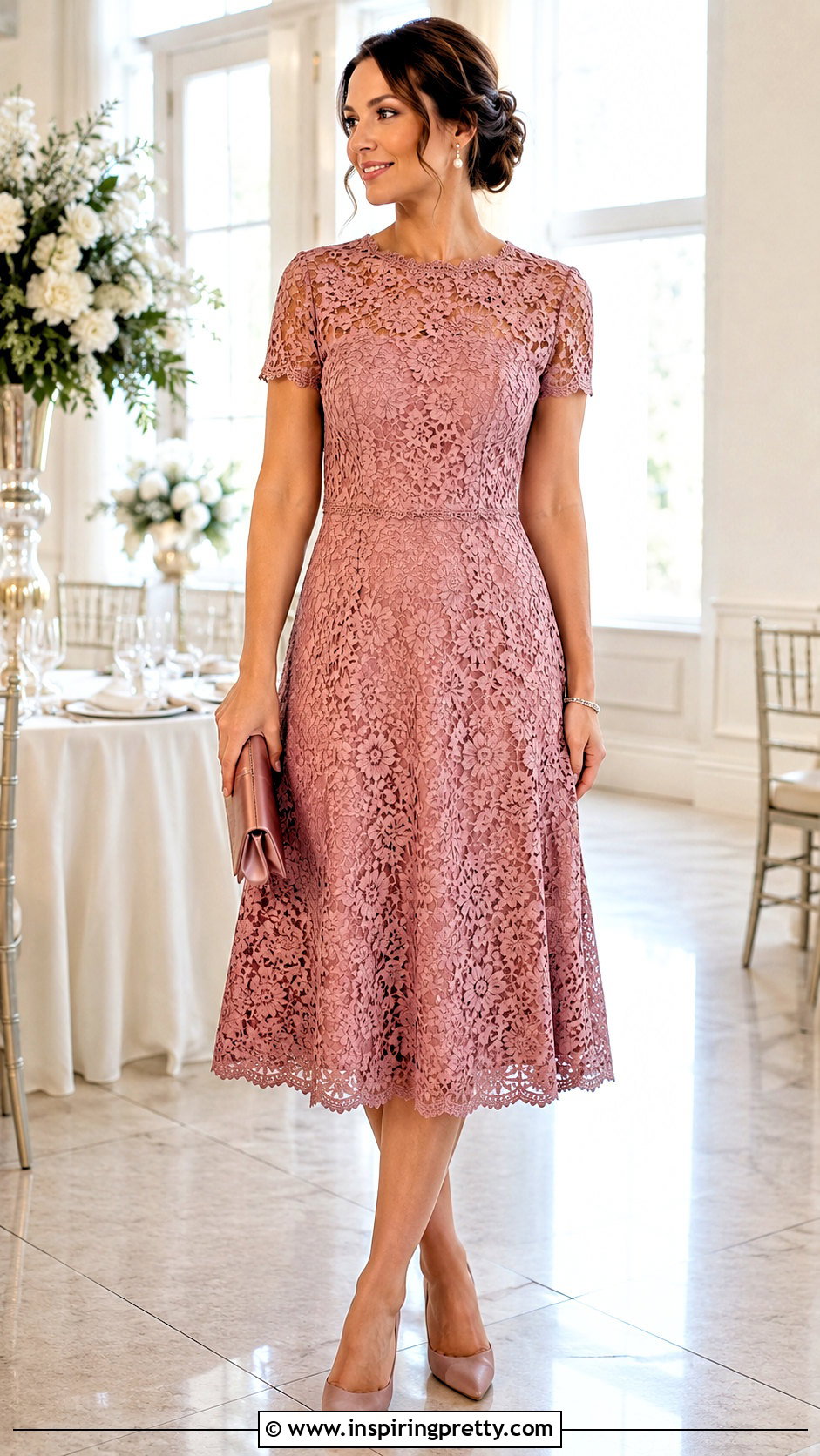 Lace Top And Midi Skirt Set - 50 two piece outfits skirt and tops