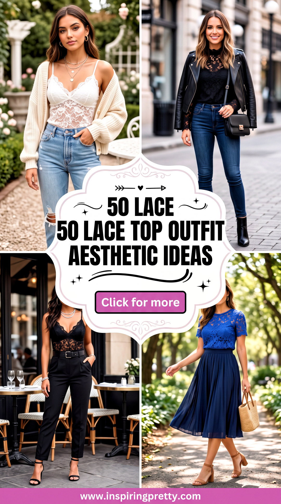 50 Lace Top Outfit Aesthetic Ideas for Romantic Summer Looks - 50 Lace Top Outfit Aesthetic Ideas for Romantic Summer Looks