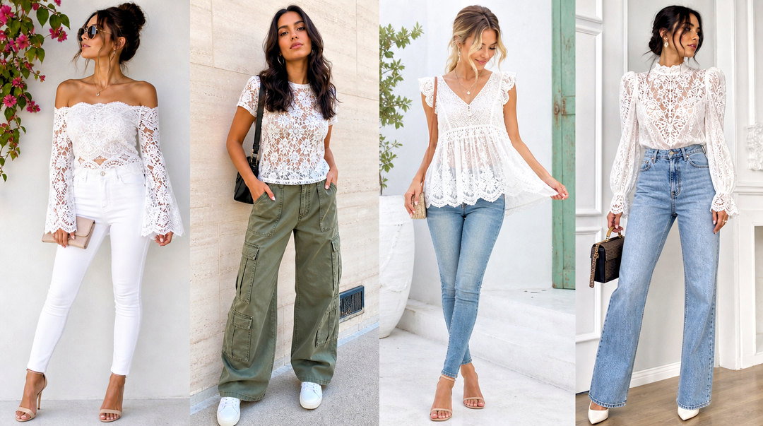 50 Lace Top Styles for Elegant Outfits With Modern Romance