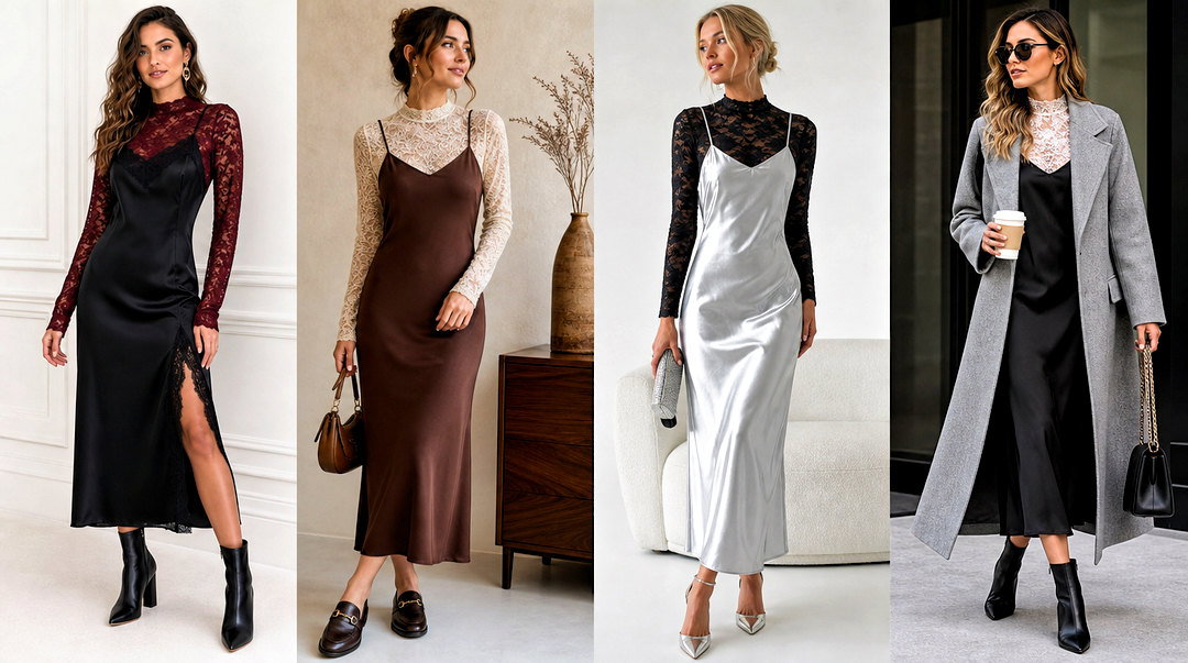 25 Lace Top Under Slip Dress Outfit Ideas for Chic Layering