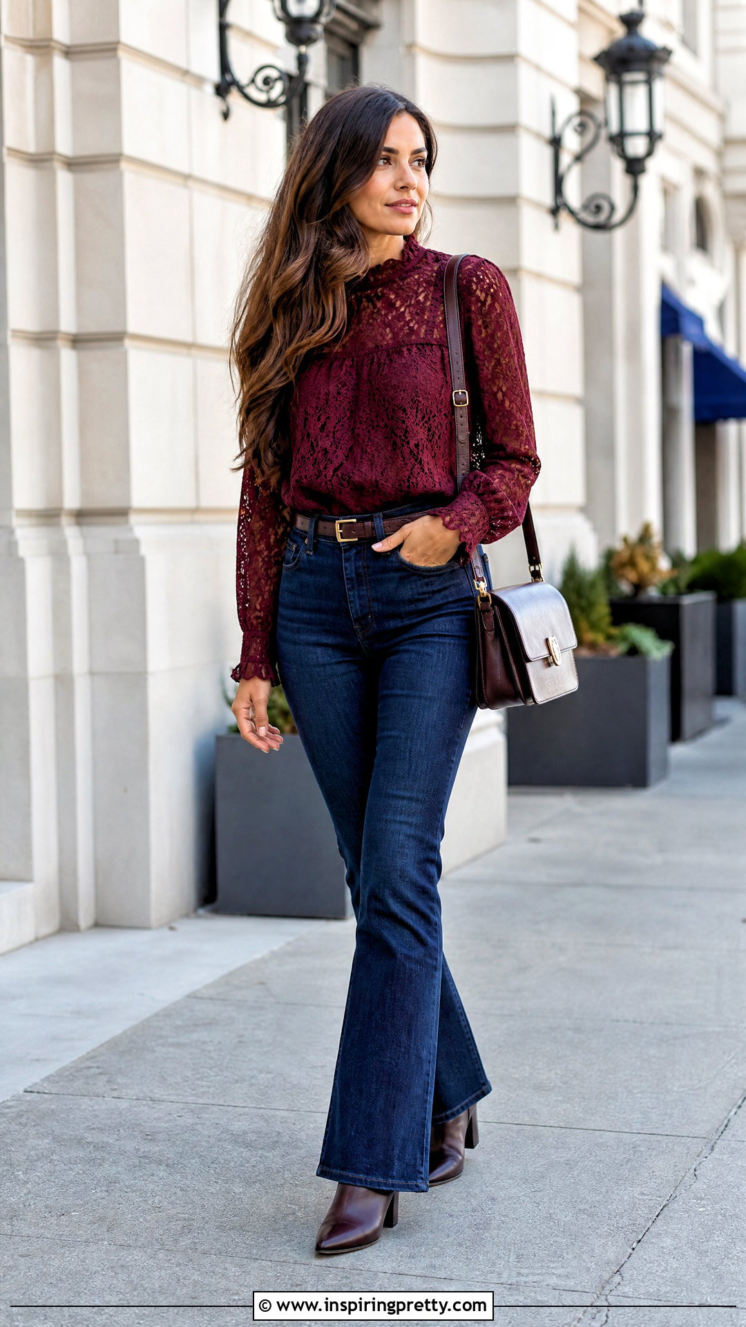 Lace Top With Bootcut Jeans - how to style a lace top (50 ways)