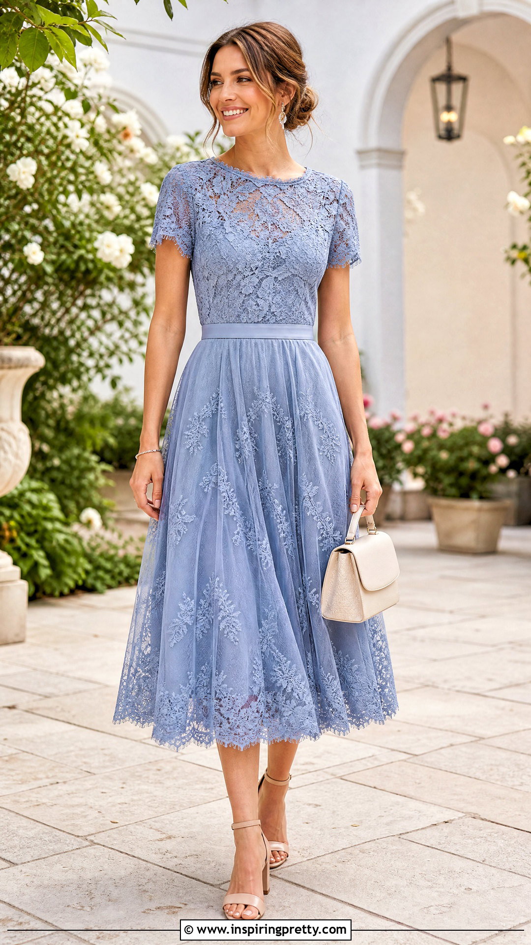 Lace Top With Matching Skirt - 50 lacy tops outfit ideas