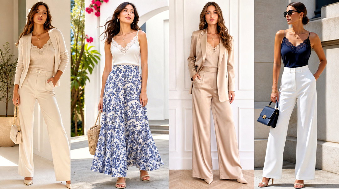 50 Lace Trim Top Outfit Ideas for Soft, Feminine Style