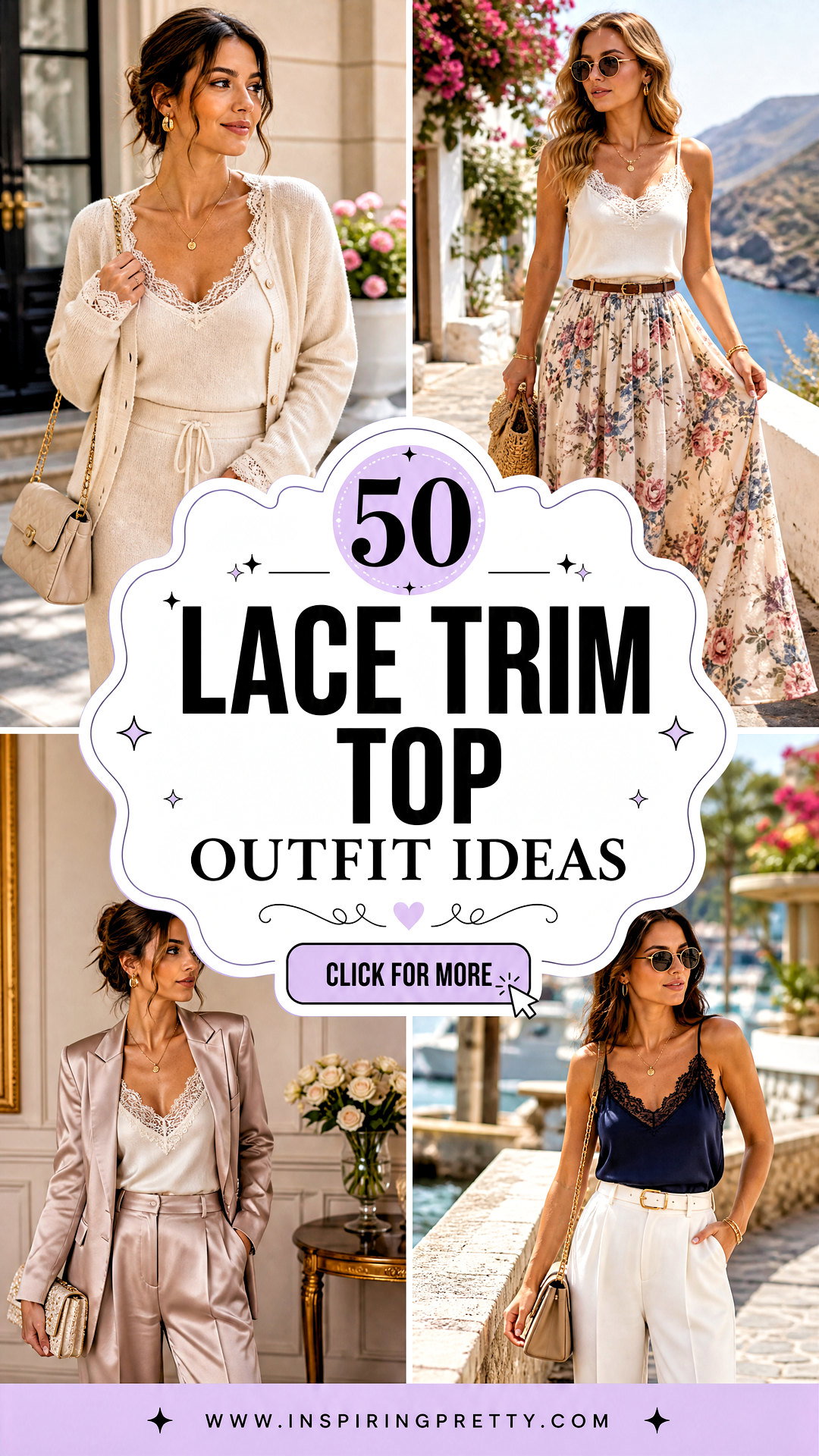 50 Lace Trim Top Outfit Ideas for Soft Feminine Style - 50 Lace Trim Top Outfit Ideas for Soft, Feminine Style