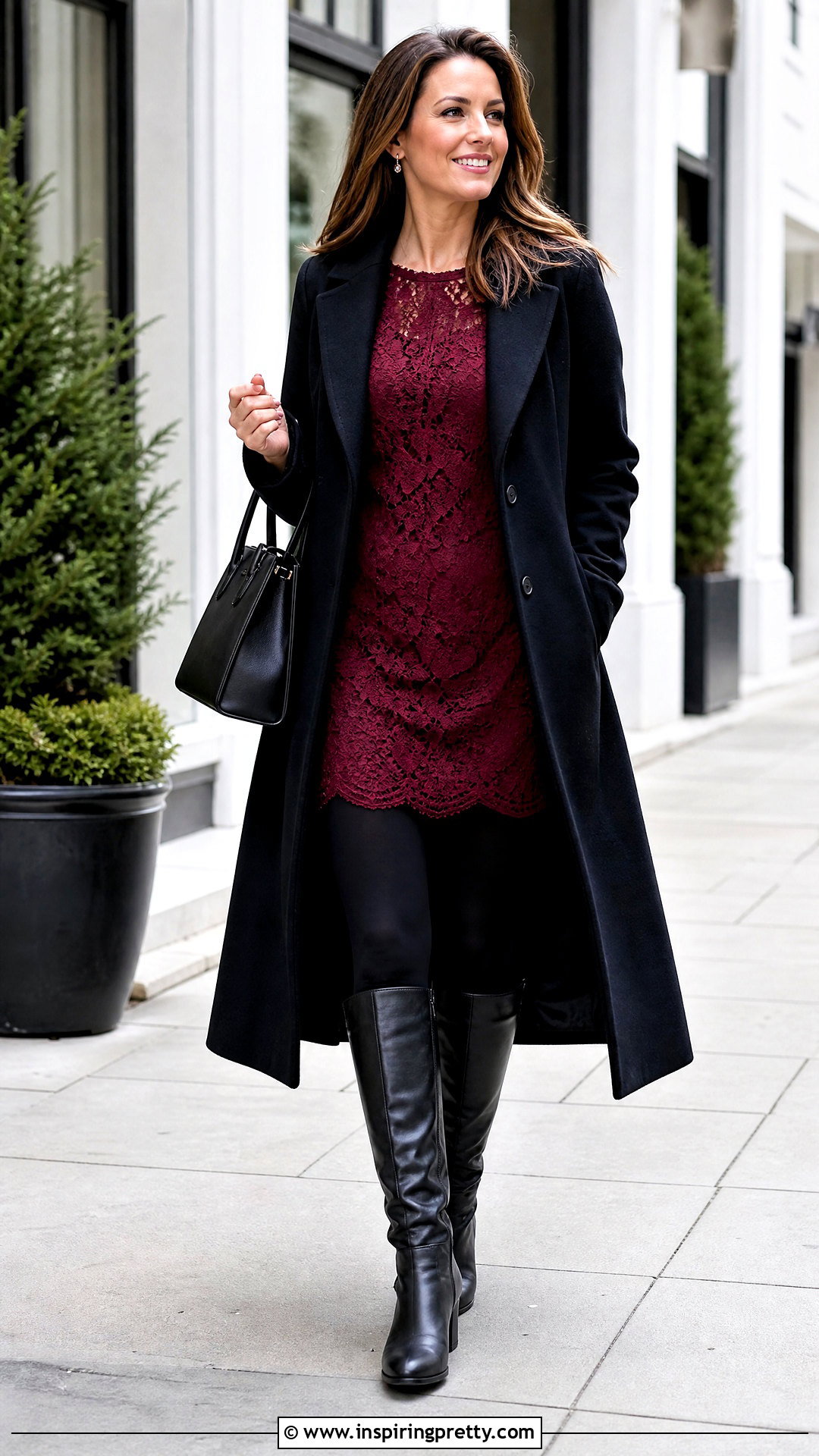 Lace Tunic Top With Leggings And Boots - 50 lace top styles