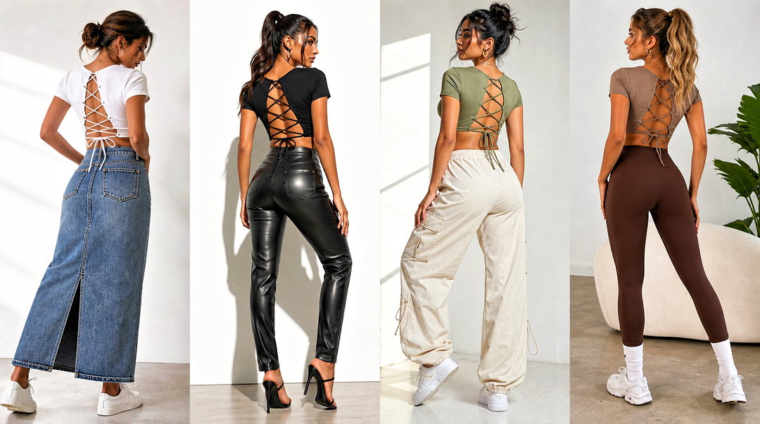 20 Lace-Up Back Crop Top Outfit Ideas for Chic Summer Style