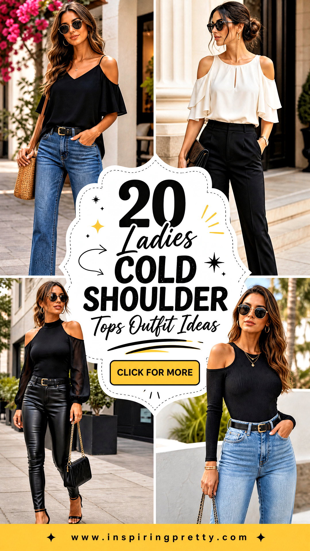 20 Ladies Cold Shoulder Tops Outfit Ideas for Breezy Summer Style - 20 Ladies Cold Shoulder Tops Outfit Ideas for Breezy Summer Style