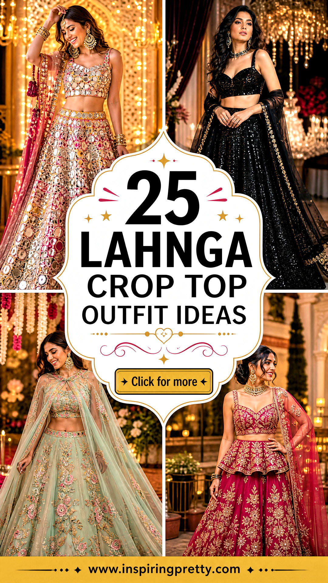 25 Lahnga Crop Top Outfit Ideas for Stunning Festive Style - 25 Lahnga Crop Top Outfit Ideas for Stunning Festive Style