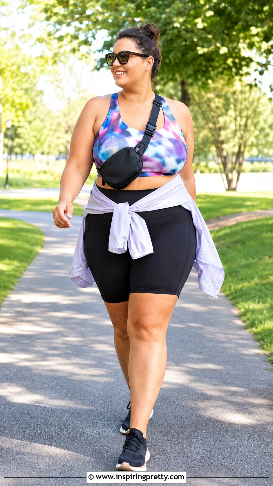 Lane Bryant Active Top With Bike Shorts - 20 lane bryant tops outfit ideas