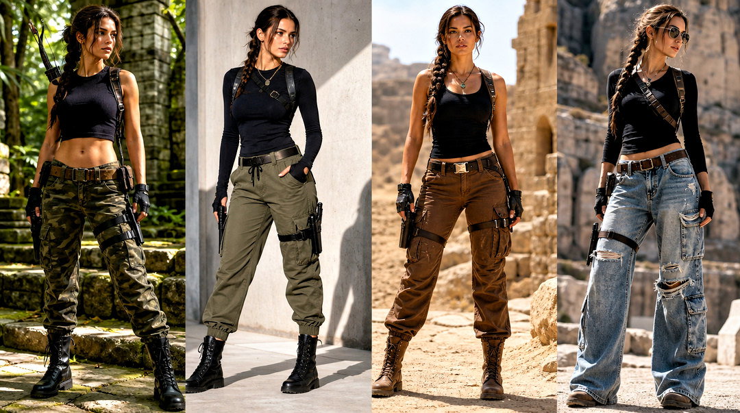25 Lara Croft Black Top Outfit Ideas for Iconic Cosplay Style
