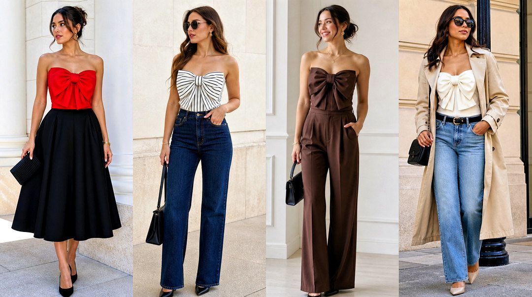 25 Large Bow Top Outfit Ideas for Chic Statement-Making Style