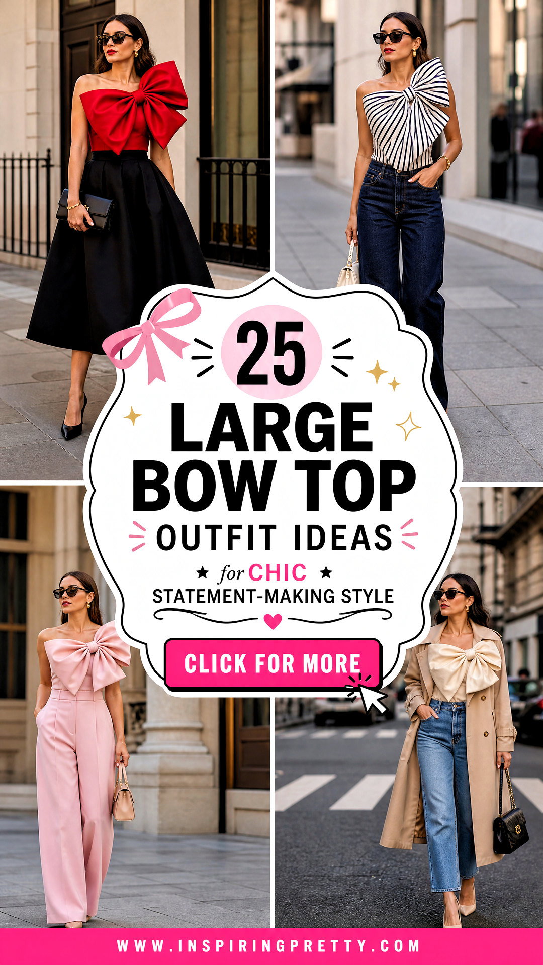25 Large Bow Top Outfit Ideas for Chic Statement-Making Style - 25 Large Bow Top Outfit Ideas for Chic Statement-Making Style