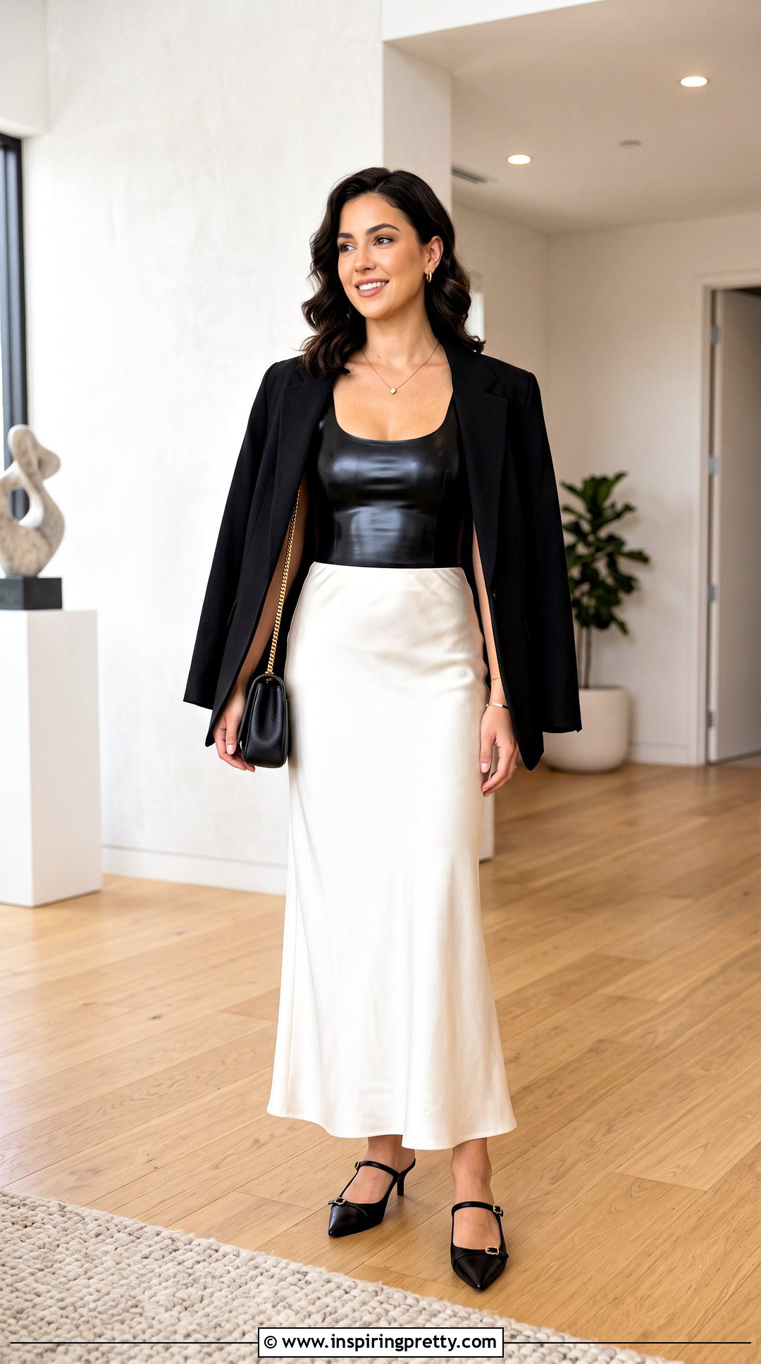 Latex Top With Slip Skirt - 50 latex top outfit ideas