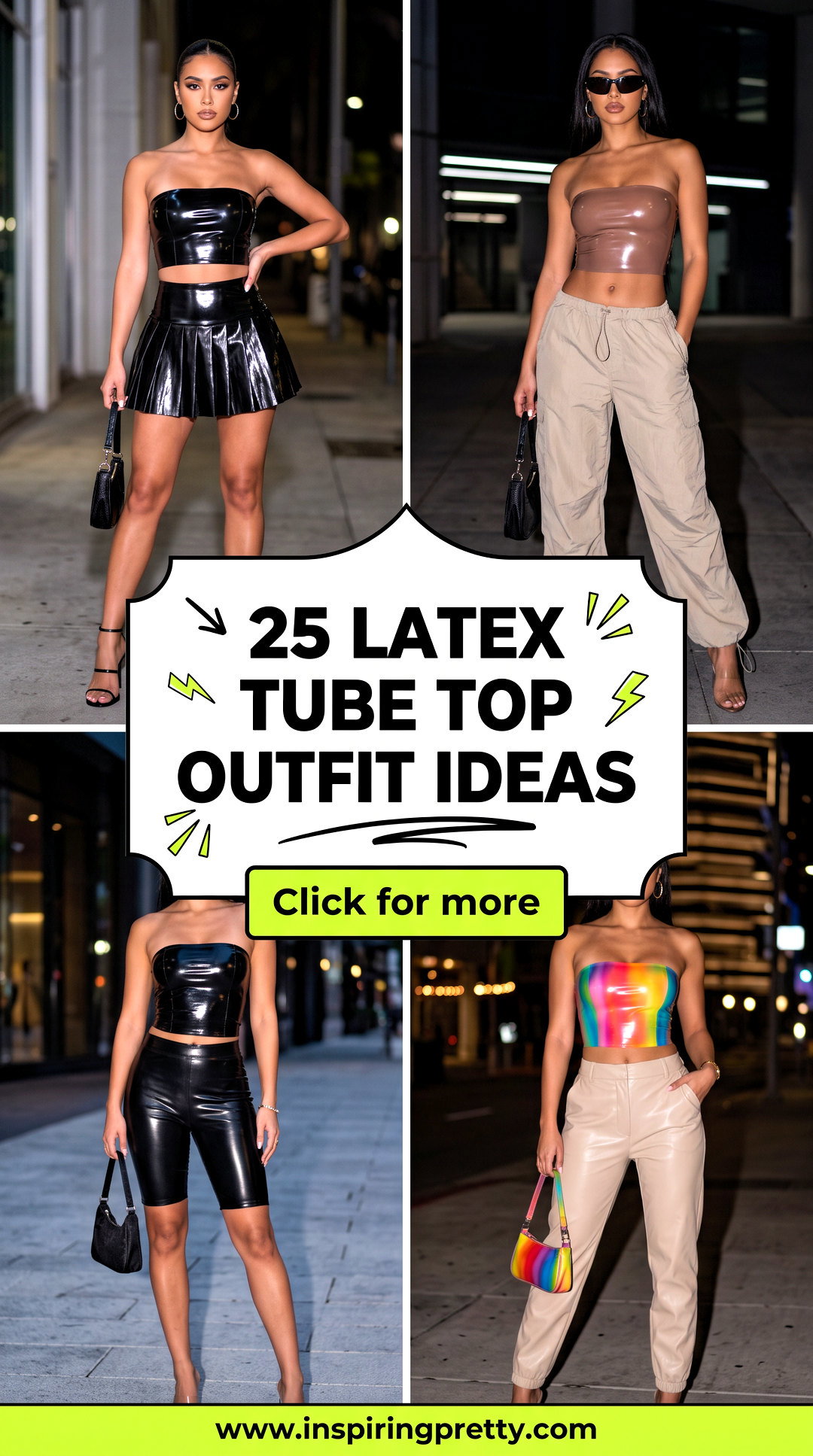 25 Latex Tube Top Outfit Ideas for Bold Night-Out Style - 25 Latex Tube Top Outfit Ideas for Bold Night-Out Style