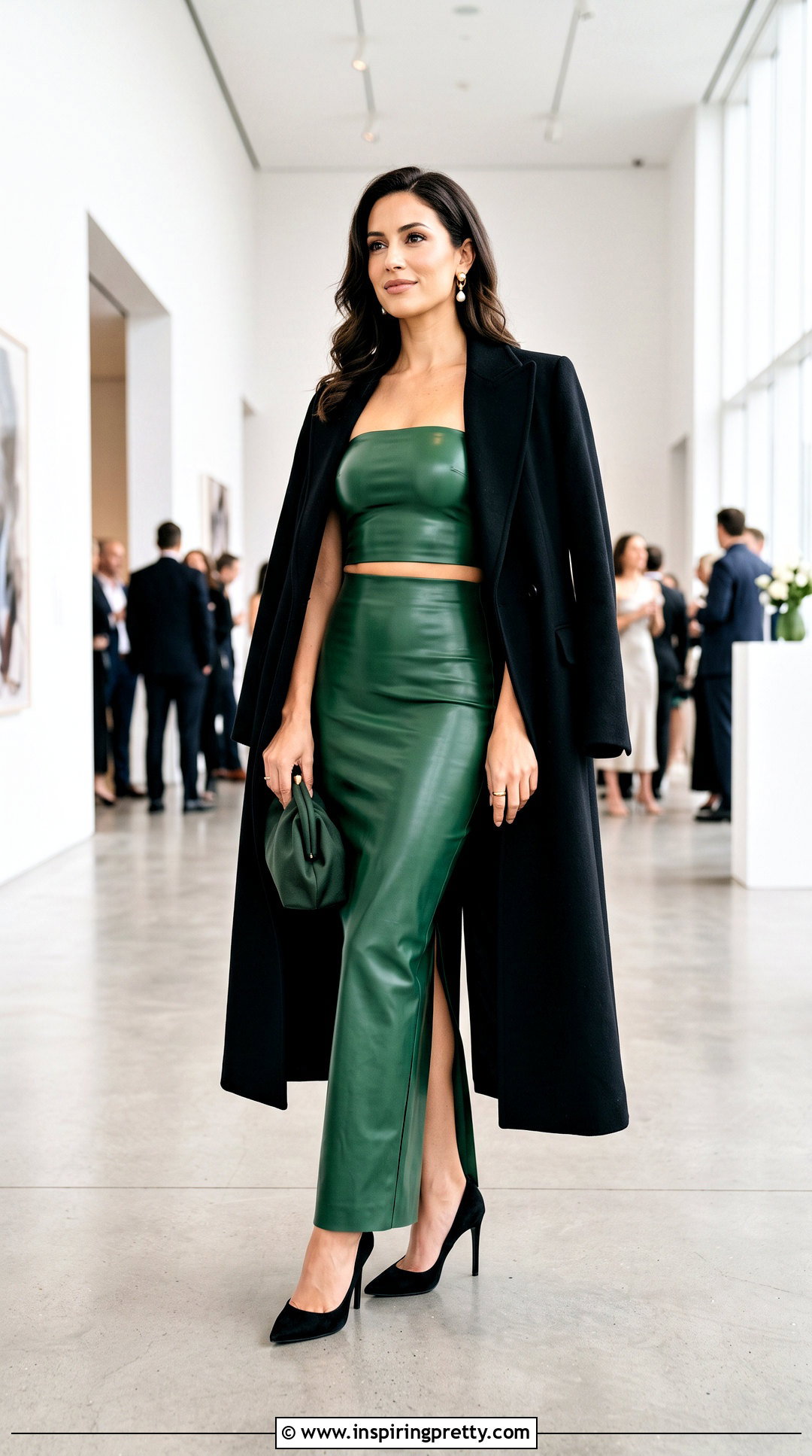 Latex Tube Top With Matching Maxi Skirt - 25 latex tube top outfit ideas
