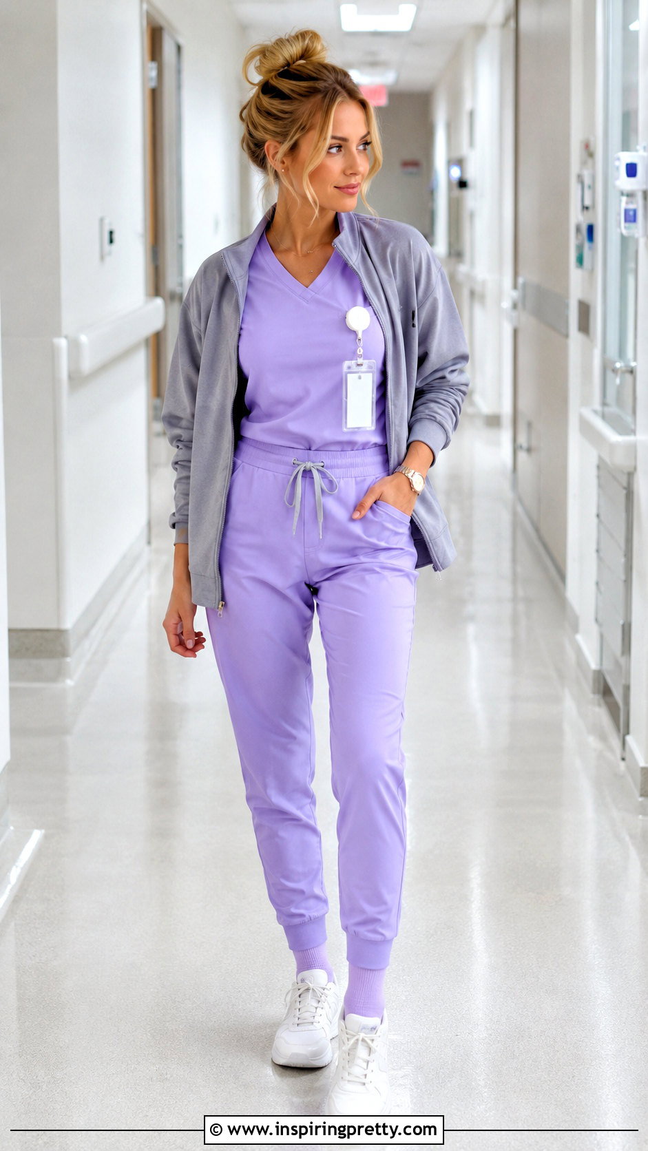 Lavender Scrub Top Outfit - 20 Nurse Scrub Tops outfit ideas