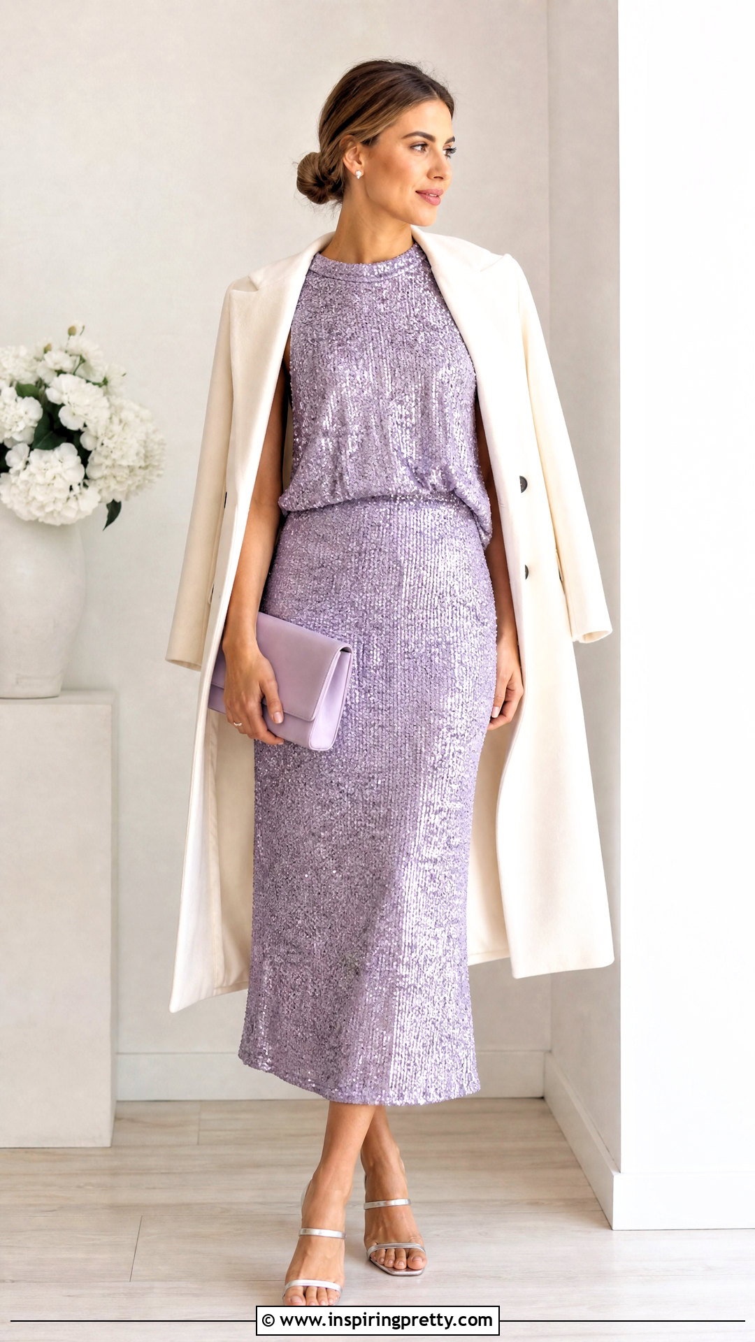 Lavender Sequin Top With Matching Sequin Skirt - 25 Lavender Sequin Top outfit ideas