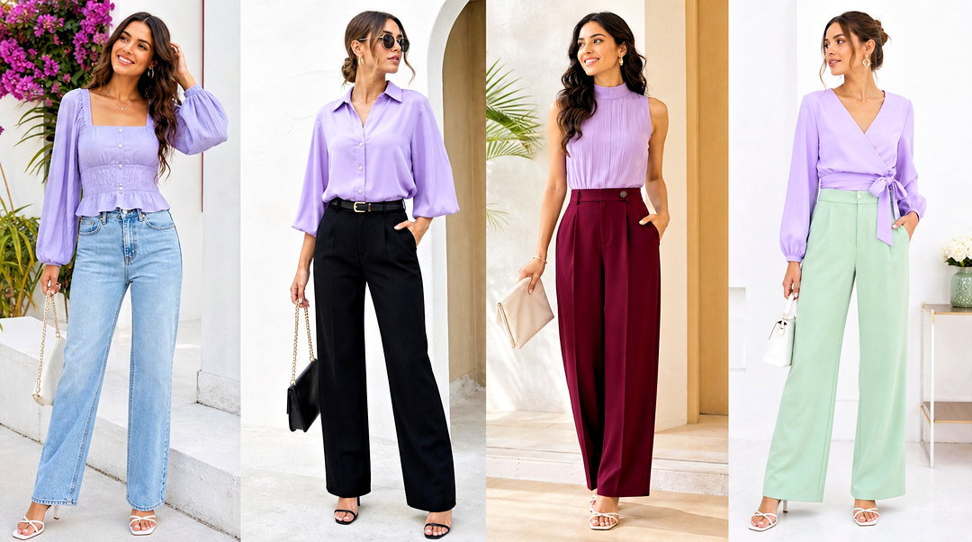 50 Lavender Top Outfit Ideas for Dreamy Springtime Style
