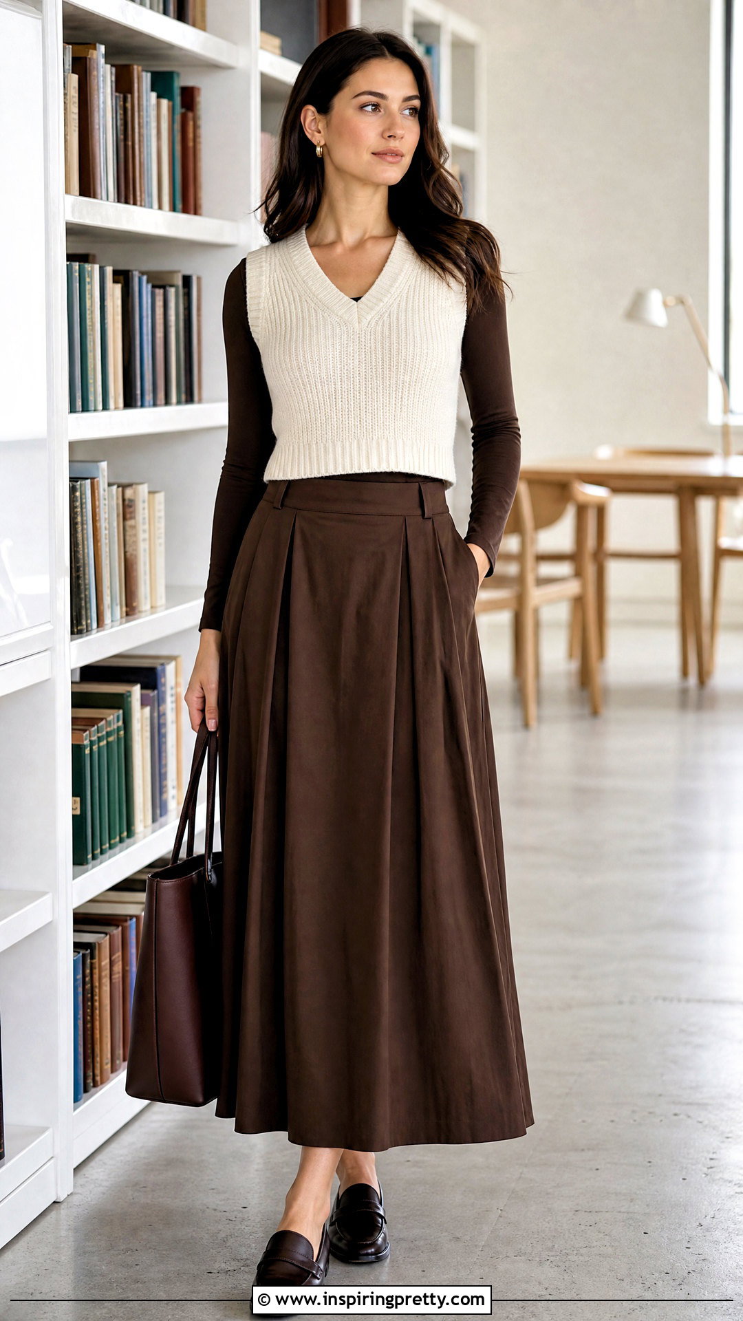 Layered Crop Top With Maxi Skirt - 50 cute crop tops outfit ideas