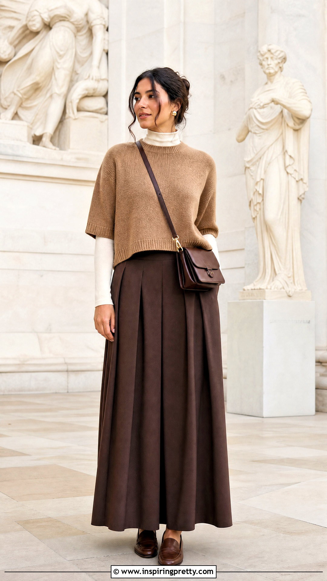 Layered Crop Top With Maxi Skirt - 50 crop top styles