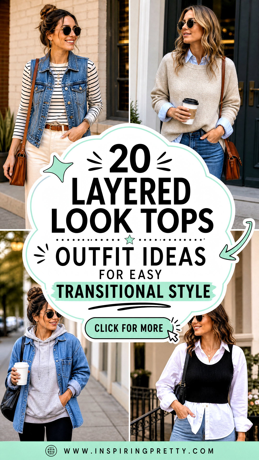 20 Layered Look Tops Outfit Ideas for Easy Transitional Style - 20 Layered Look Tops Outfit Ideas for Easy Transitional Style