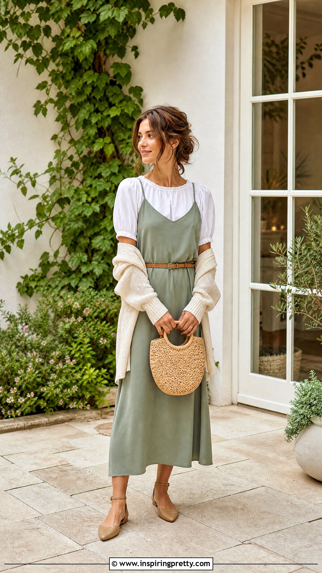 Layered Milkmaid Top With Slip Dress - 25 Layered Milkmaid Top outfit ideas