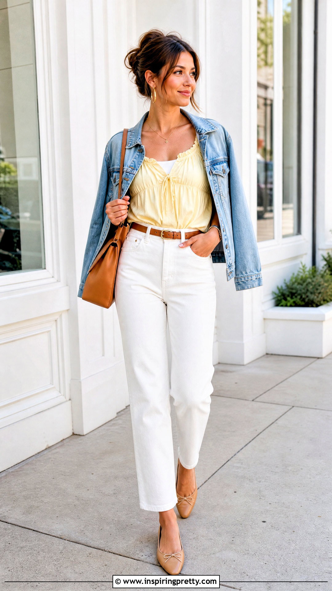Layered Milkmaid Top With White Jeans - 25 Layered Milkmaid Top outfit ideas