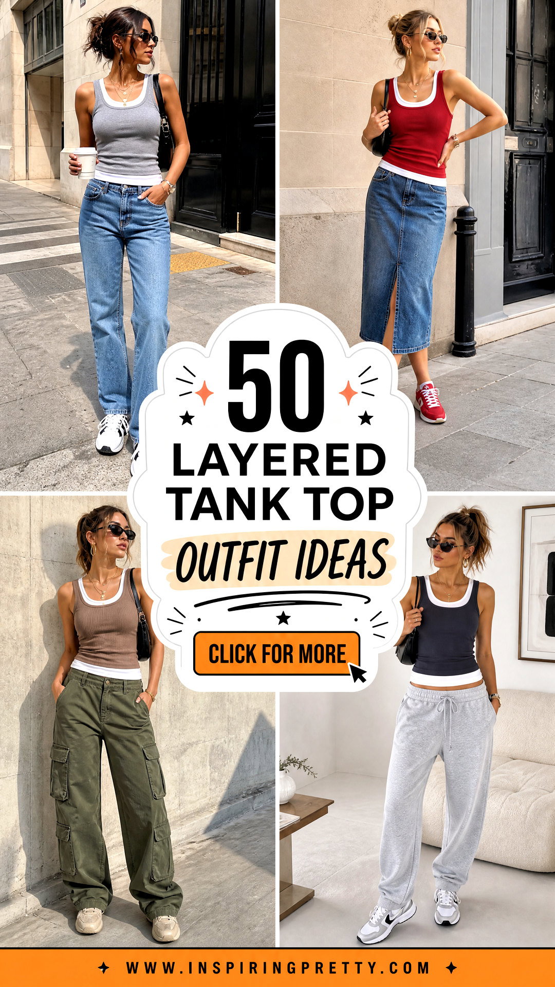 50 Layered Tank Top Outfit Ideas for Easy Transitional Style - 50 Layered Tank Top Outfit Ideas for Easy Transitional Style