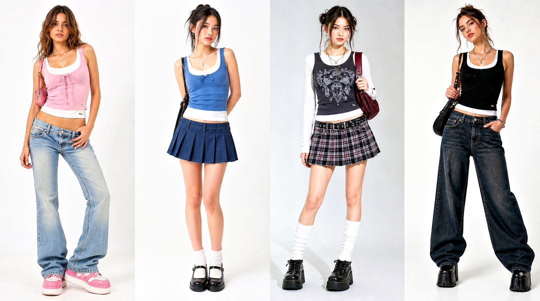 25 Layered Tank Top Y2K Outfit Ideas for Cool Retro Style