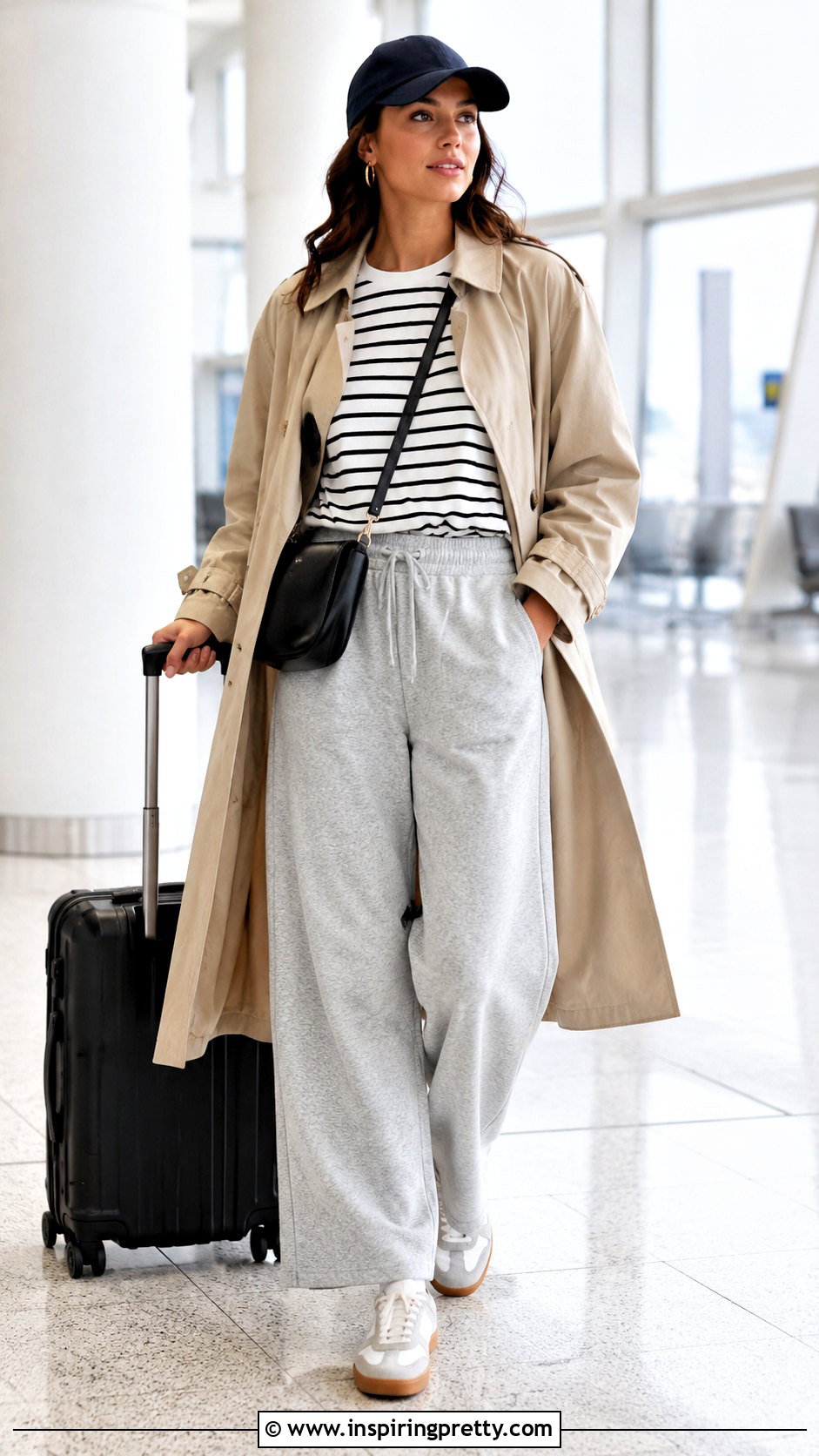 Leah Striped Top With Sweatpants And Retro Sneakers - 20 Leah Striped Top outfit ideas