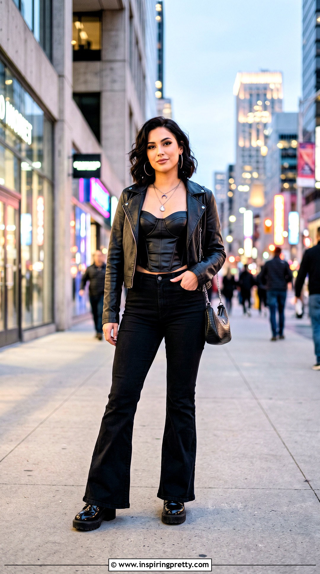 Leather Corset Top With Flared Pants - 20 Leather Corset Top Zara outfit ideas