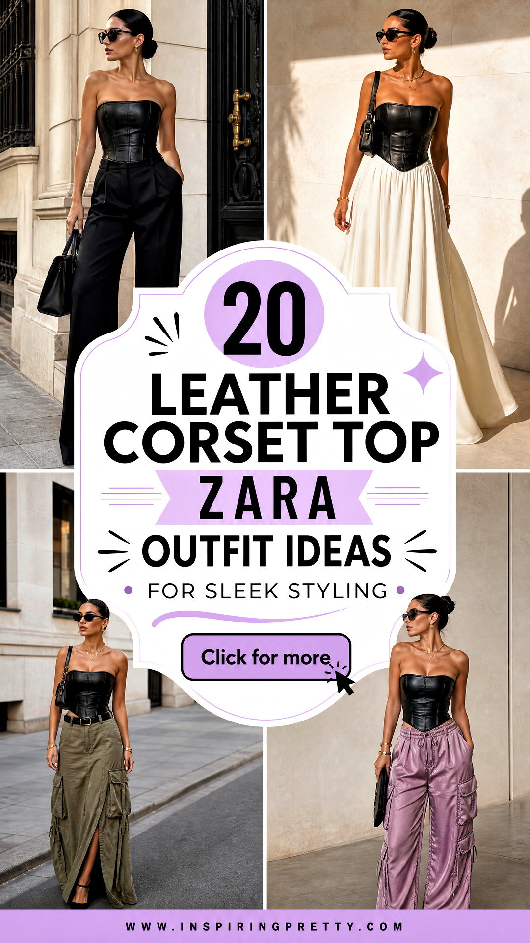 20 Leather Corset Top Zara Outfit Ideas for Sleek Styling - 20 Leather Corset Top Zara Outfit Ideas for Sleek Styling